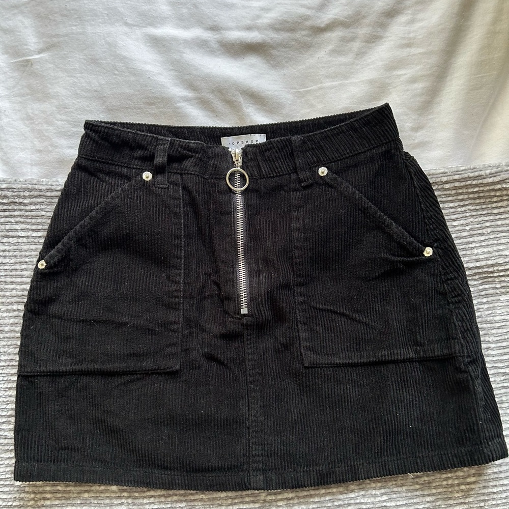 TOPSHOP Textured Skirt
